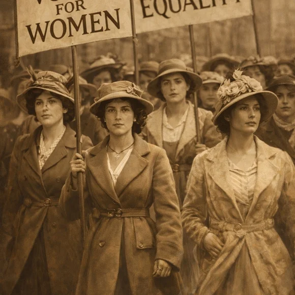 Vintage Women's Rights Movements In 8x10 Art Print Frame - Picture 2 of 2